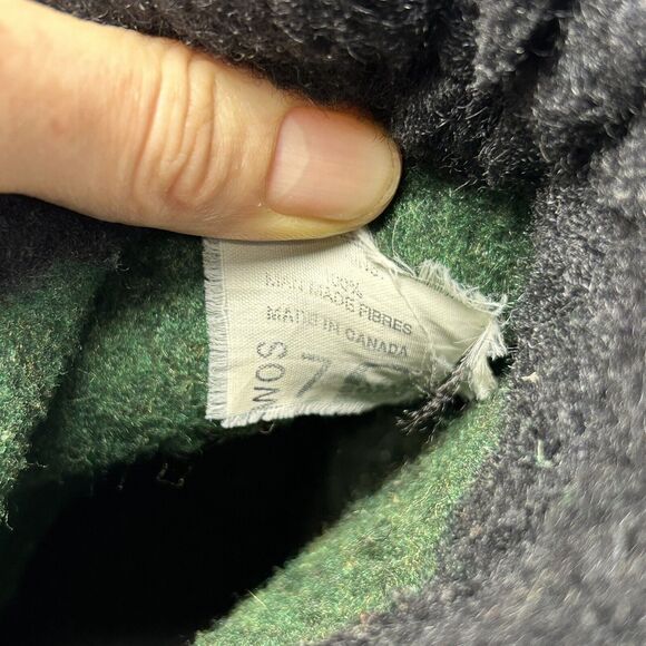 Sorel Alpine Black Gray Leather Waterproof Insulated Winter Boots Women Sz 7 - Picture 8 of 8